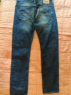 EDWIN ED55 Selvedge Jeans Blue Raw Denim Mens Regular Tapered NWOT 32x34 Fits 34